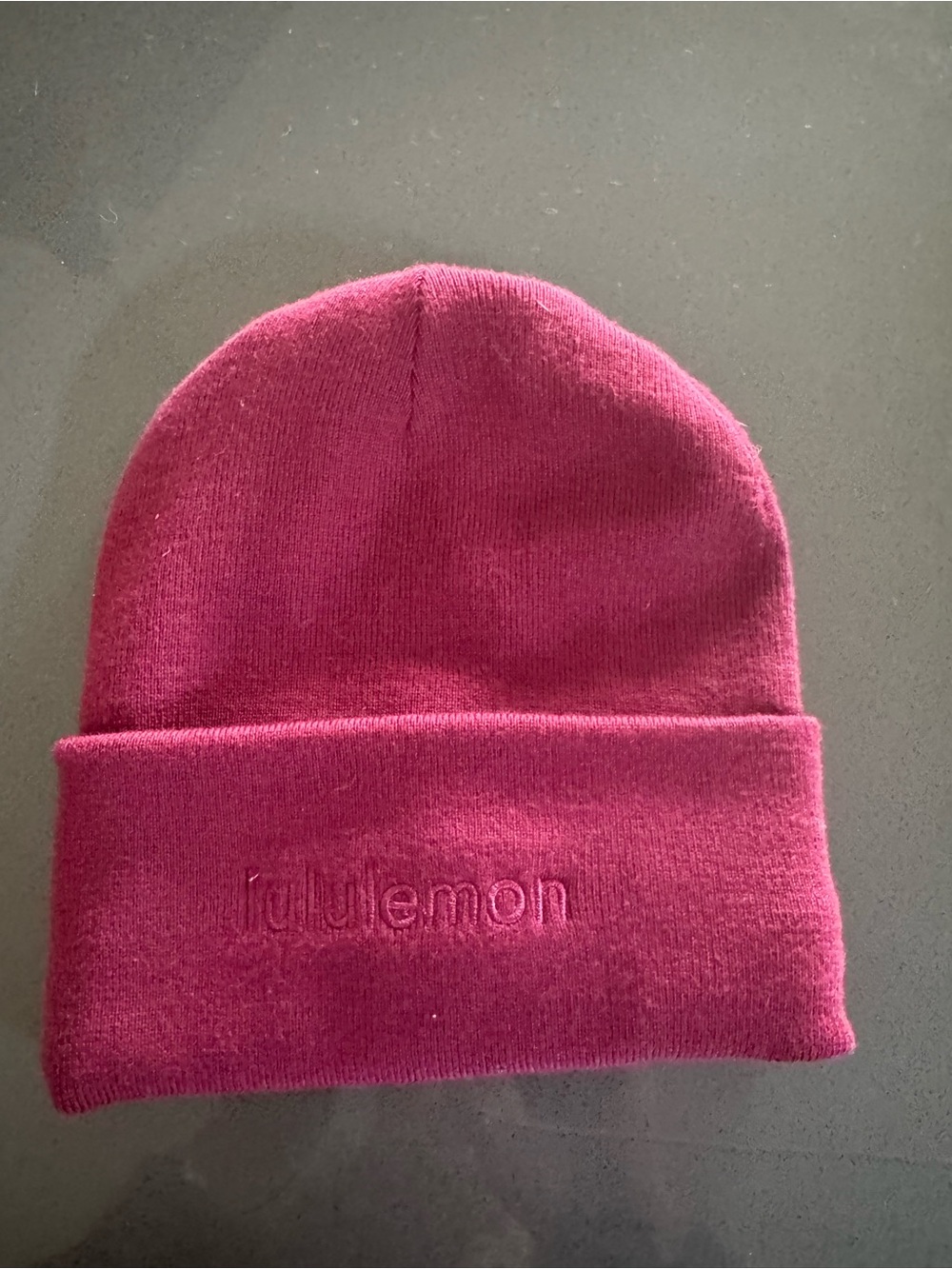 lululemon athletica burgandy Knit Cuffed Beanie
